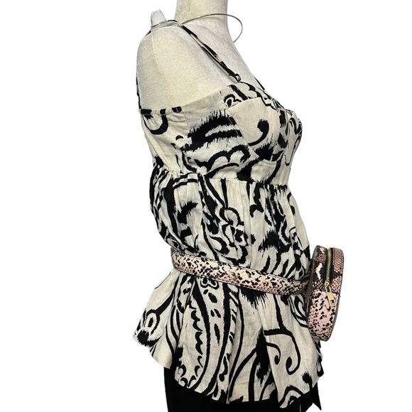 Unbranded NWOT Pink Snake Skin Embossed Belt Bag - Picture 3 of 3